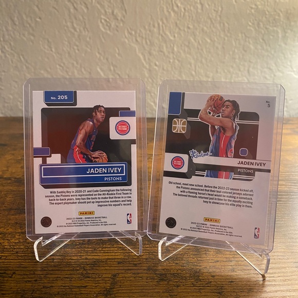 Jaden Ivey Rookie Card Lot Detroit Pistons - Picture 2 of 2